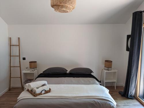 Chambre 40 m2 avec Terrasse 60 m2 vue lac