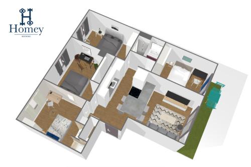 HOMEY LA COLOC DU 40 - Colocation haut de gamme de 4 chambres uniques et privées - Proche transports en commun - Aux portes de Genève
