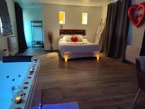 L'évasion romantique loft de charme avec jacuzzi privatif