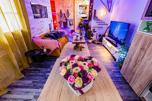 Le Néflier Dijon - appart jacuzzi-SPA romantique pour 2