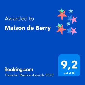 Maison d'hôtes Maison de Berry 56 Rue du Général Huard 50800 Villedieu-les-Poêles Normandie