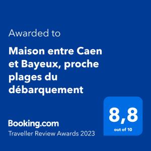 Maison d'hôtes Maison entre Caen et Bayeux, proche plages du débarquement 6 route le lombois 14250 Loucelles Normandie