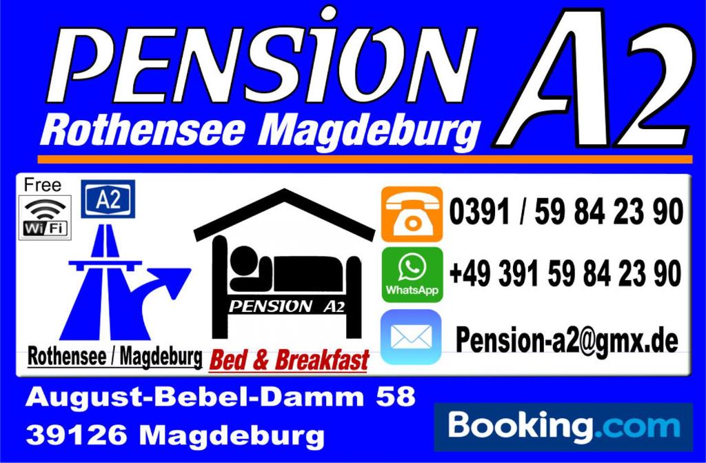 Maison d'hôtes PENSION - A2 Rothensee / MAGDEBURG 58 August-Bebel-Damm 39126 Magdebourg