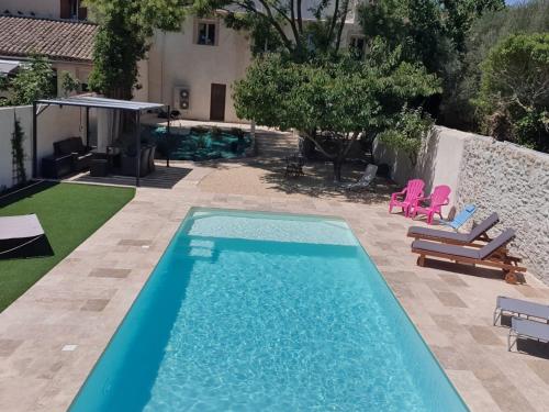 Maison de vacances Maison de charme avec piscine privée dans le Sud de la France Route de Vaison Vacqueyras