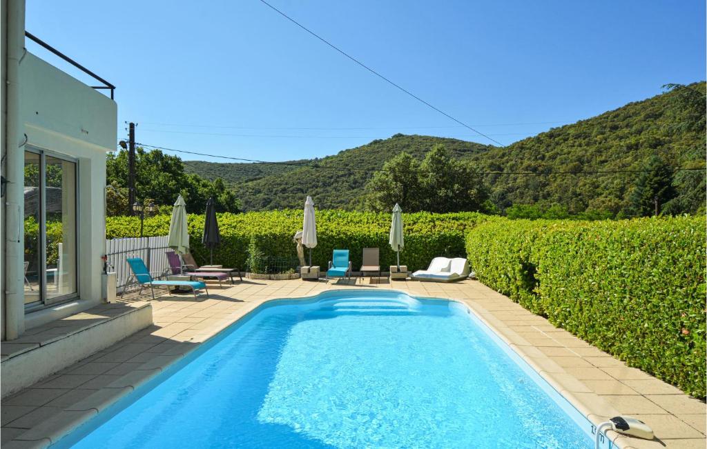 Amazing home in Les Salles du Gardon with 3 Bedrooms, Private swimming pool and Outdoor swimming pool , 30110 Soustelle