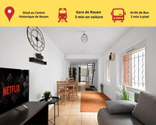 Amboise//Cosy-CentreVille Rouen//Netfilx-Wifi//6Pers