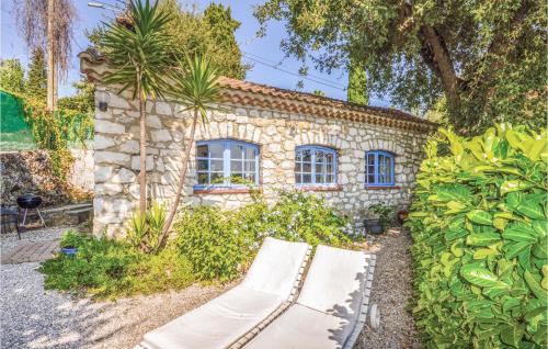 Awesome home in La Gaude with 1 Bedrooms, WiFi and Outdoor swimming pool