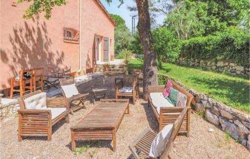 Awesome home in Roquefort les Pins with 4 Bedrooms, WiFi and Private swimming pool