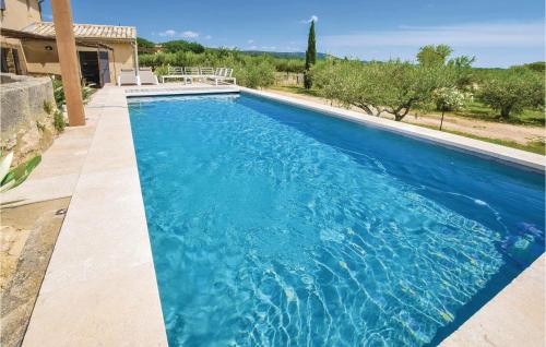 Awesome home in Saint Hilaire DOzilha with 4 Bedrooms, Private swimming pool and Outdoor swimming pool