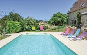 Awesome home in Salviac with 2 Bedrooms, Private swimming pool and Outdoor swimming pool