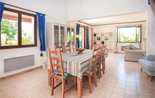 Awesome home in St-Laurent-la-Vernde with 4 Bedrooms, Outdoor swimming pool and Heated swimming pool