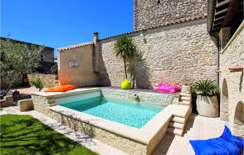 Beautiful home in Bourg Saint Andol with 3 Bedrooms, WiFi and Outdoor swimming pool