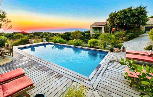 Beautiful home in Lumio with Outdoor swimming pool, WiFi and Private swimming pool