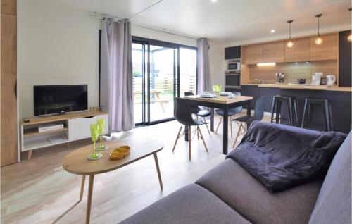 Beautiful home in Saint-Germain-sur-Ay with WiFi and 2 Bedrooms