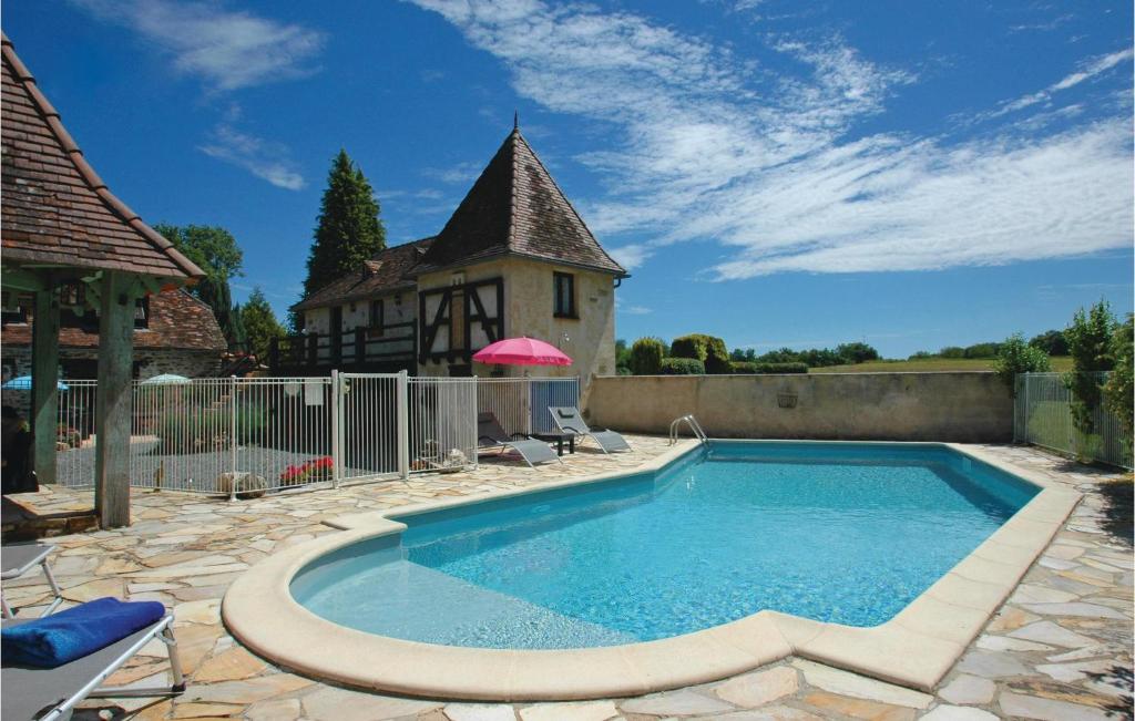 Beautiful home in Savigvac-Ldrier with 1 Bedrooms, WiFi and Outdoor swimming pool , 24270 Chaud