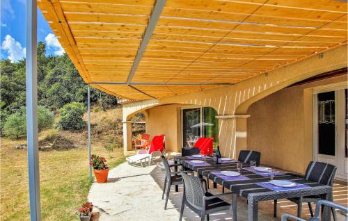 Beautiful home in St Julien De Peyrolas with 3 Bedrooms, WiFi and Private swimming pool