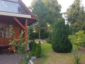 Blockhaus Canow mit Fahrrädern