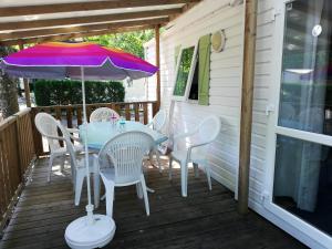Bungalow de 2 chambres avec piscine partagee jardin amenage et wifi a Aureilhan a 8 km de la plage