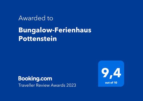 Bungalow-Ferienhaus Pottenstein