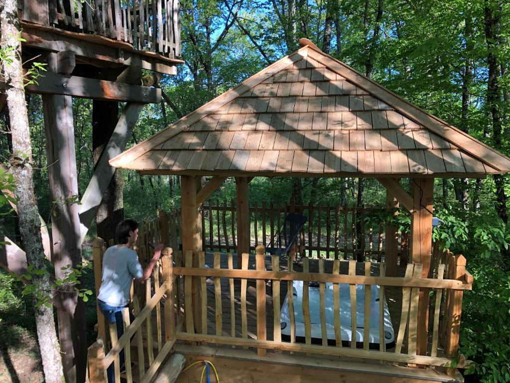 Cabane Perchée Spa Dordogne La Ferme de Sirguet Sirguet, 24440 Monsac