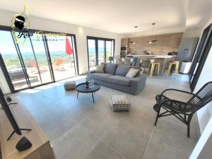 Casa Balancinu Vue panoramique sur montagne et Mer Piscine Privée