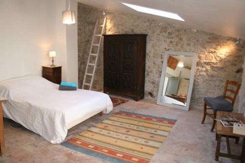 Character filled house overlooking the River Cesse