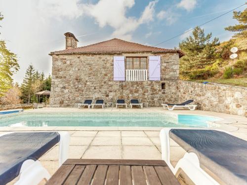 Charming Farmhouse in Cros de G orand with Swimming Pool