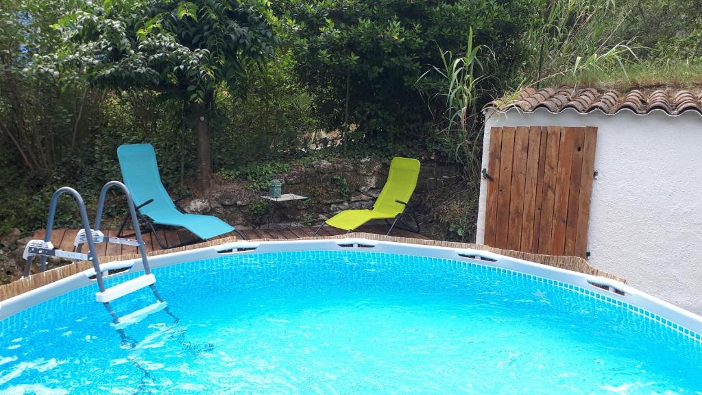 Maison de vacances Cocon en pleine nature avec piscine privative 18 Chemin des Corbières 30250 Junas