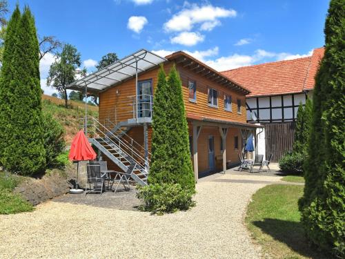 Combined group accommodation on a farm bordering on the Kellerwaldsteig