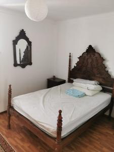 Cosy double bedroom in a rustic house