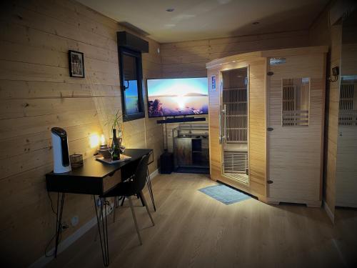 Cottage chaleureux avec Sauna & Jacuzzi