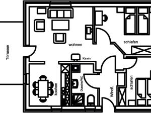 Detached holiday home with a wood stove, in the Bruchttal