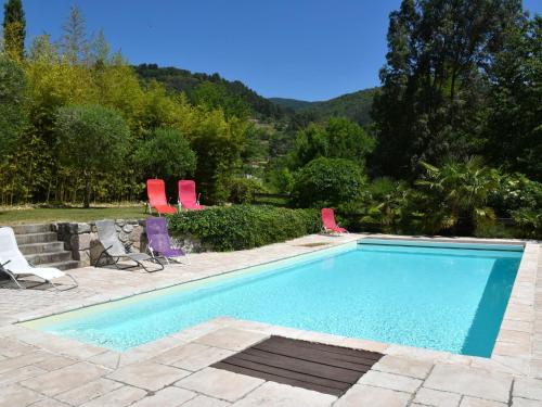 Exotic Holiday Home in Ard che with Swimming Pool