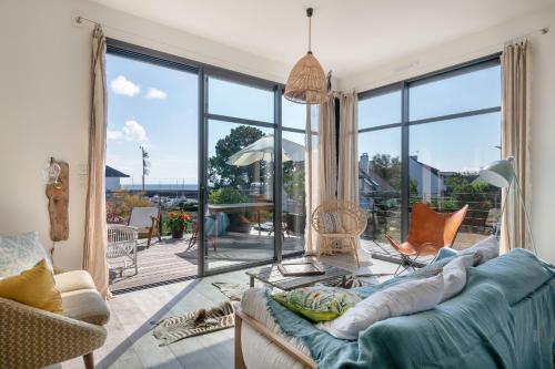 Face a la marina superbe maison pour dix personne a Sarzeau