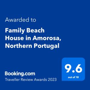 Maison de vacances Family Beach House in Amorosa, Northern Portugal Rua da Bonança, 87 Amorosa 4935-580 Amorosa Région Nord