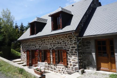 Farmhouse with mountain view