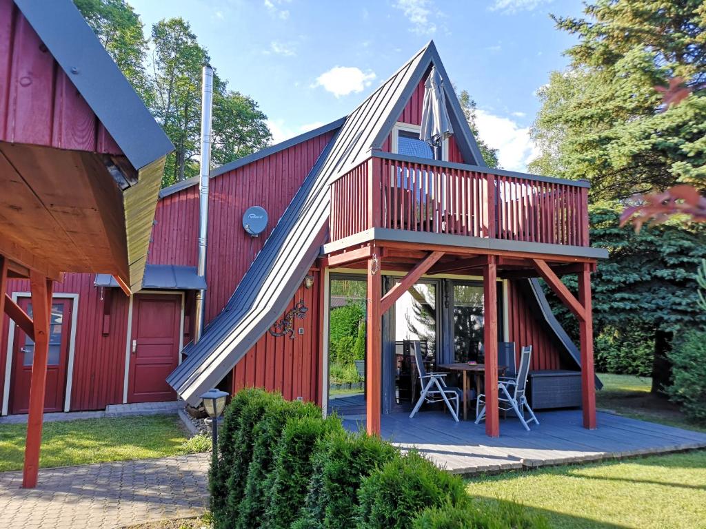 Maison de vacances Ferienhaus am Lübbesee 2 Großer Eichwerder 17268 Milmersdorf