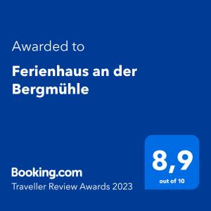 Ferienhaus an der Bergmühle