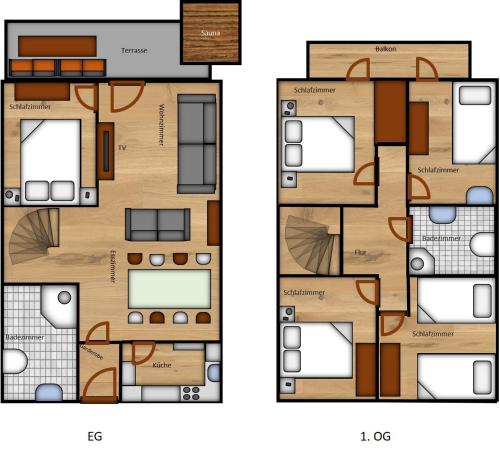 Ferienhaus bei Zoe mit Sauna