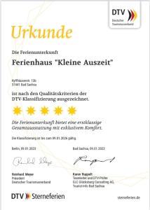 Ferienhaus Kleine Auszeit