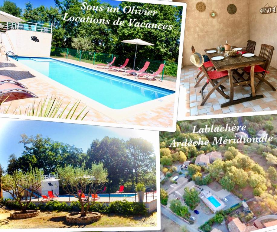 Maison de vacances Gîte Le Chêne, au calme avec piscine à partager 321 Le Prieuré 07230 Lablachère