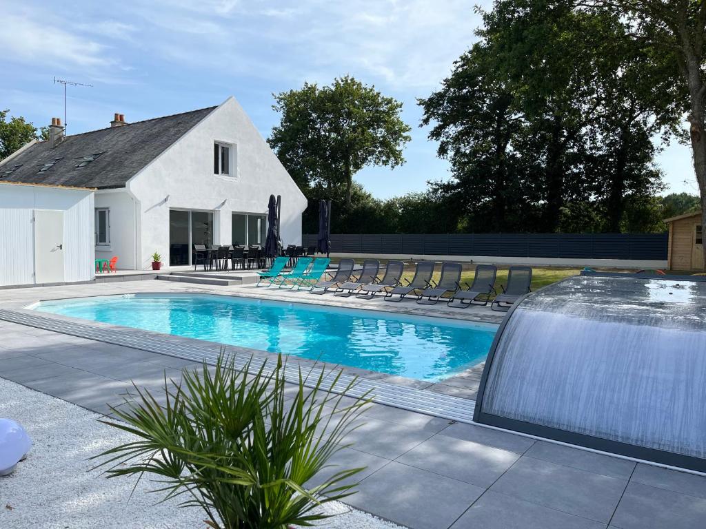 Maison de vacances Gîtes de groupe (18/20 pers) avec piscine chauffée Ker Nay 44410 Herbignac