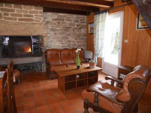 Granite stone house with fireplace, Plouguerneau