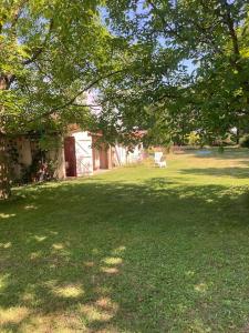 Groot huis met tuin op het platteland