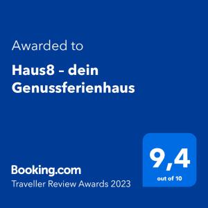 Haus8 – dein Genussferienhaus