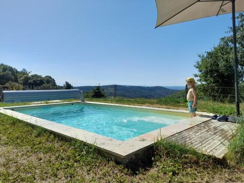 Jolie maison avec vue, dans bâtisse cévenole