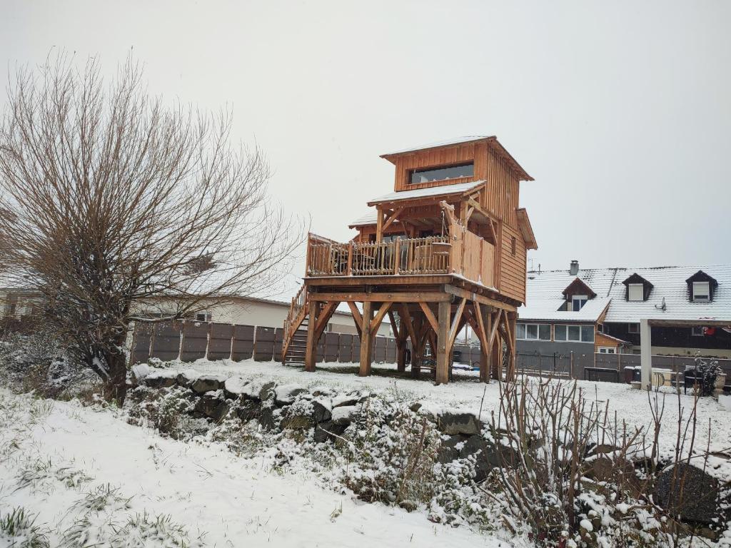 Maison de vacances La cabane au bain perché 1 Rue des Lys 68130 Aspach