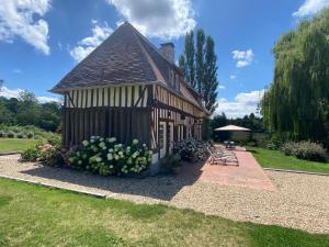 Maison de vacances La longère La Cour Hue 14130 Manneville-la-Pipard Normandie