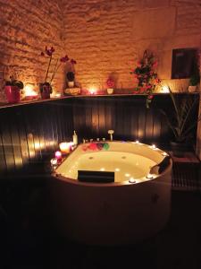 La Romance jacuzzi sauna de luxe jardin au calme