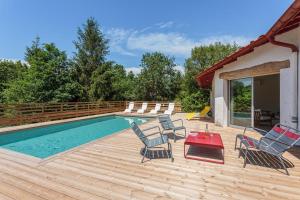 Maison de vacances LANDAGAINA Villa with heated pool and garden Guethary close to Biarritz 523 Chemin Laperia 64210 Guéthary Aquitaine